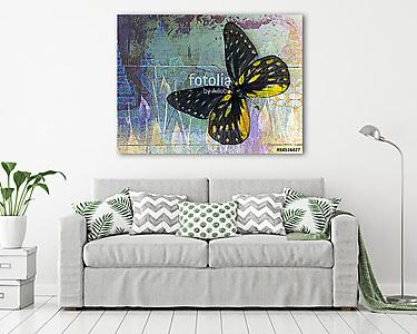 butterfly( Thai background ) (vászonkép) - vászonkép, falikép otthonra és irodába