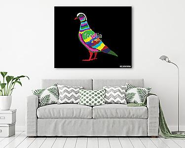 Colorful Animal Pop Art Poster Illustration Graphic Design (vászonkép) - vászonkép, falikép otthonra és irodába