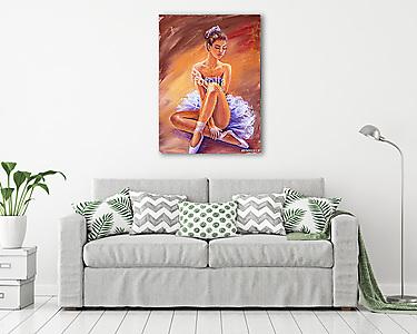 Balerina pihen (olajfestmény reprodukció) (vászonkép) - vászonkép, falikép otthonra és irodába