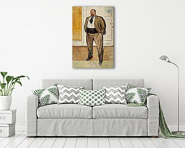 Christen Sandberg portréja (vászonkép) - vászonkép, falikép otthonra és irodába