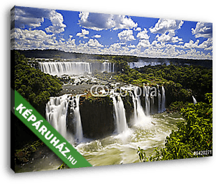 Iguassu vízesés a legnagyobb vízesések a bolygón, - vászonkép 3D látványterv