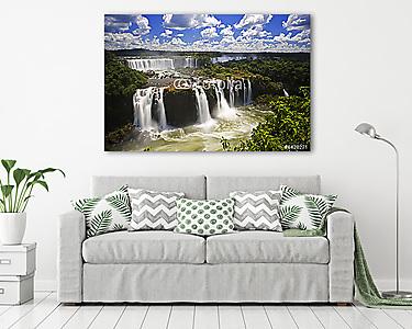 Iguassu vízesés a legnagyobb vízesések a bolygón, (vászonkép) - vászonkép, falikép otthonra és irodába