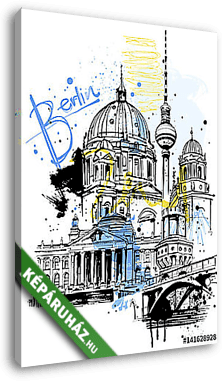 Berlin vázlat - vászonkép 3D látványterv