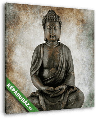 Ülő Buddha - vászonkép 3D látványterv