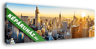 New York, a város ébredése - Panoráma fotó - vászonkép 3D látványterv