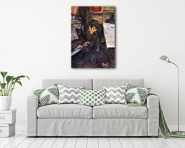 Lady Dihau zongorázik (vászonkép) - vászonkép, falikép otthonra és irodába