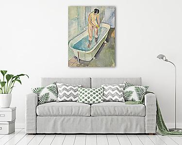 Fürdő nő a kádban (vászonkép) - vászonkép, falikép otthonra és irodába