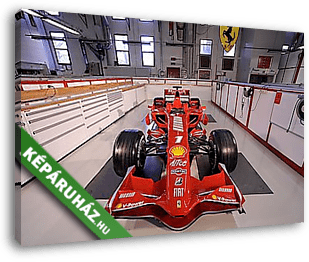 Ferrari versenyautó - vászonkép 3D látványterv