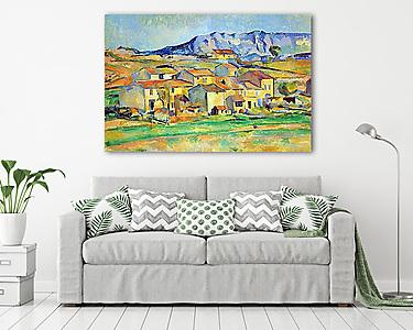 A Sainte- Victoire hegy, Gardenne környékéről nézve (vászonkép) - vászonkép, falikép otthonra és irodába