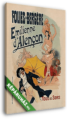 Folies Bergére Emilienne dAlencon - vászonkép 3D látványterv
