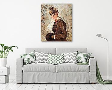 Tél - női portré (vászonkép) - vászonkép, falikép otthonra és irodába