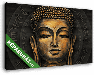 Klasszikus Buddha  - vászonkép 3D látványterv
