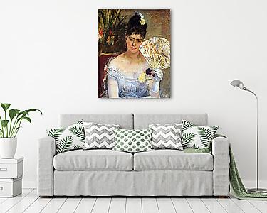 Bálban - Nő legyezővel (vászonkép) - vászonkép, falikép otthonra és irodába