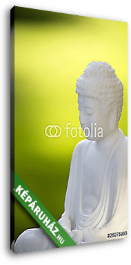 Fehér Buddha zölden 02 - vászonkép 3D látványterv