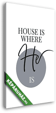House is where he is - páros kép - 2. - vászonkép 3D látványterv