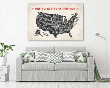 Amerikai Egyesült Államok államtitok mappája. Fekete a (vászonkép) - vászonkép, falikép otthonra és irodába