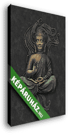 Buddha alak lótusz ülésben - vászonkép 3D látványterv