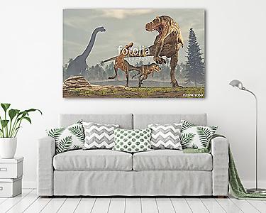 A dinók ideje (vászonkép) - vászonkép, falikép otthonra és irodába