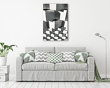 Abstract background in geometric shapes (vászonkép) - vászonkép, falikép otthonra és irodába
