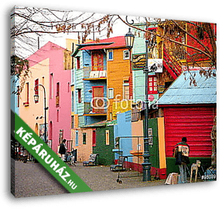 Buenos Aires, Caminato színes házai - vászonkép 3D látványterv