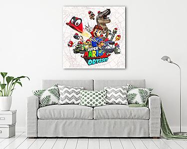 Super Mario Odyssey - World map (vászonkép) - vászonkép, falikép otthonra és irodába