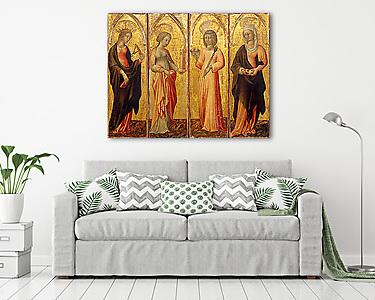 Női szentek (Katalin, Borbála, Ágota, Margit) (vászonkép) - vászonkép, falikép otthonra és irodába