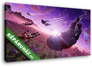 Fortniet Battle Royale - Zuhanás - vászonkép 3D látványterv
