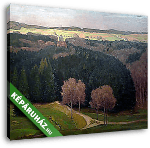 Vidéki táj (színverzió 1) - vászonkép 3D látványterv