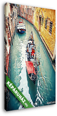 Gondola Velencében - vászonkép 3D látványterv