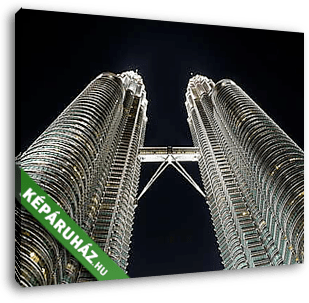 Petrona tornyok Kuala Lumpur - vászonkép 3D látványterv