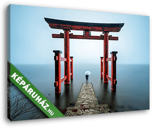 Hakone szentély Japánban - vászonkép 3D látványterv