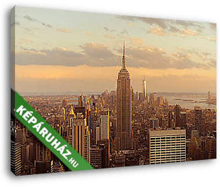 New York City - Naplementében - vászonkép 3D látványterv