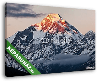Éjszakai panorámás kilátás a Dhaulagiri-Nepál-hegyről - vászonkép 3D látványterv