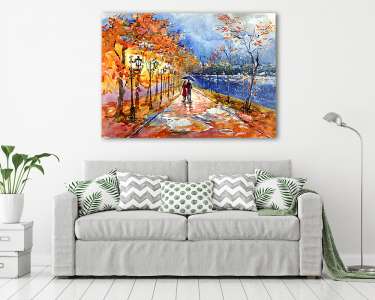 őszi park (C sorozat) (vászonkép) - vászonkép, falikép otthonra és irodába