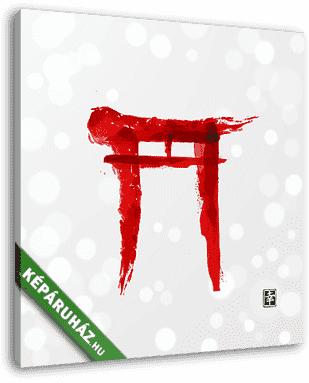 A piros torii kapu - vászonkép 3D látványterv