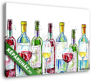 Alkoholos italok - vászonkép 3D látványterv