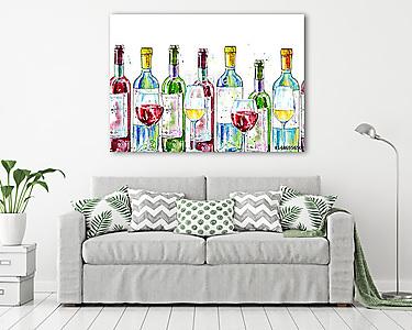 Alkoholos italok (vászonkép) - vászonkép, falikép otthonra és irodába