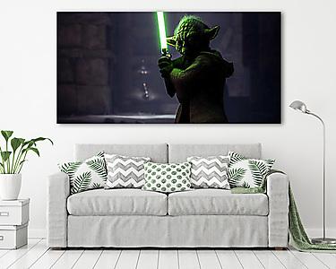 Star Wars: Battlefront II. - Yoda videójáték téma (vászonkép) - vászonkép, falikép otthonra és irodába