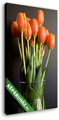 Tulipánok vázában - vászonkép 3D látványterv