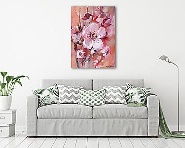 Cseresznye virágfej (vászonkép) - vászonkép, falikép otthonra és irodába