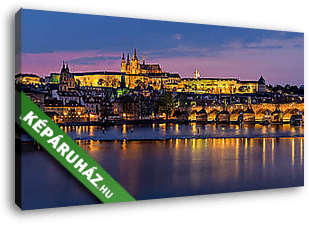 Prága városkép - vászonkép 3D látványterv