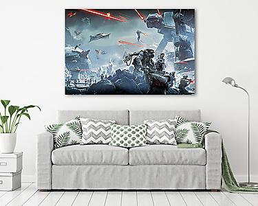 Star Wars: Battlefront - Twilight company videójáték  téma (vászonkép) - vászonkép, falikép otthonra és irodába