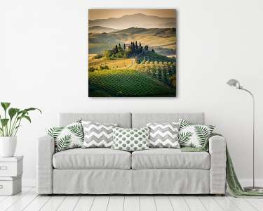 Toszkána, csodálatos vidéki táj, Olaszország (vászonkép) - vászonkép, falikép otthonra és irodába