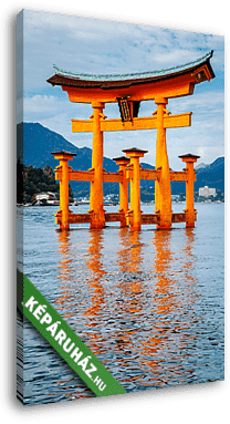 A lebegő Torii kapu, Miyajima sziget, Hiroshima, Japán - vászonkép 3D látványterv