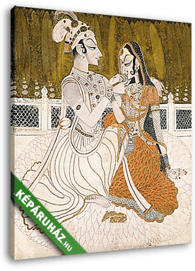 Krishna és Radha - vászonkép 3D látványterv