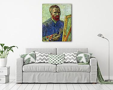 Van Gogh: önarckép festőállvánnyal (vászonkép) - vászonkép, falikép otthonra és irodába