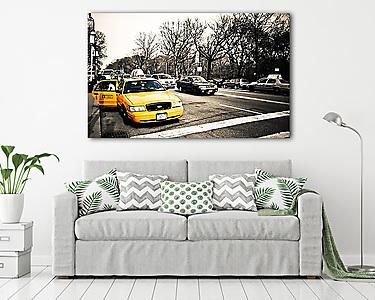 Sárga Taxi, New York (vászonkép) - vászonkép, falikép otthonra és irodába