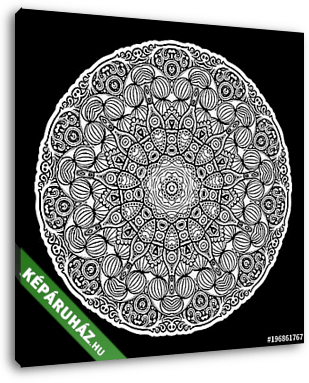 Mandala beautiful round pattern. - vászonkép 3D látványterv