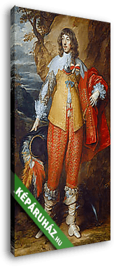 II. Henrik portréja - vászonkép 3D látványterv