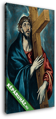 A keresztet hordozó Krisztus - vászonkép 3D látványterv